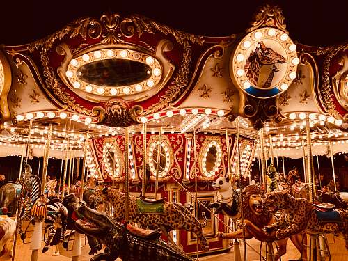 amusement park animal-themed merry go round theme park